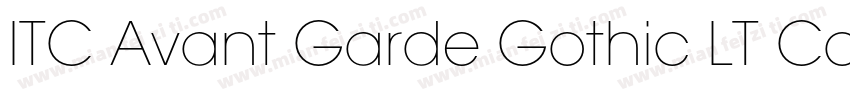 ITC Avant Garde Gothic LT Condense字体转换